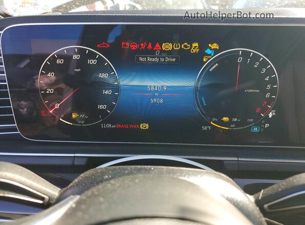 4JGFB4GB8SB402001 2025 MERCEDES-BENZ GLE White Widok zestawu wskaźników