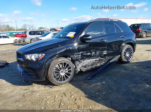 4JGFB4JB0MA522618 2021 MERCEDES-BENZ GLE 350 Black წინა მარცხენა ხედი სამი მეოთხედიდან