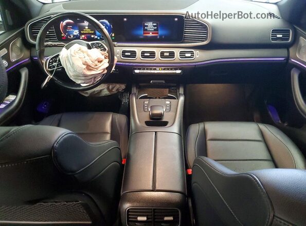 4JGFB4JB2MA504394 2021 MERCEDES-BENZ GLE White Widok deski rozdzielczej