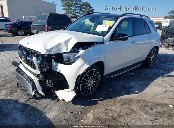 4JGFB4JB7NA579707 2022 MERCEDES-BENZ GLE 350 White Առջևի ձախ երեք քառորդ տեսարան