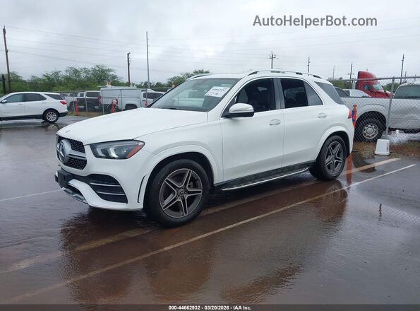 4JGFB4JE8MA421076 2021 MERCEDES-BENZ GLE 350 White წინა მარცხენა ხედი სამი მეოთხედიდან