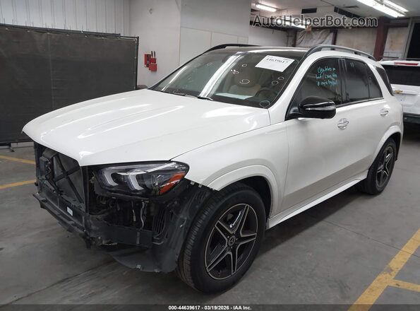 4JGFB4KB8MA515740 2021 MERCEDES-BENZ GLE 350 White წინა მარცხენა ხედი სამი მეოთხედიდან