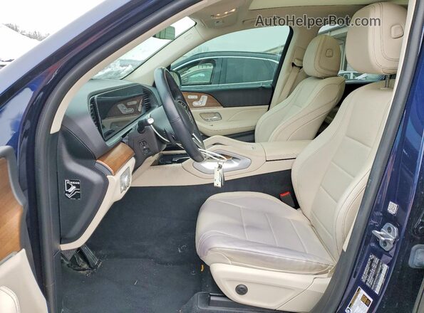 4JGFB4KB8NA736627 2022 MERCEDES-BENZ GLE Синий Вид салона спереди