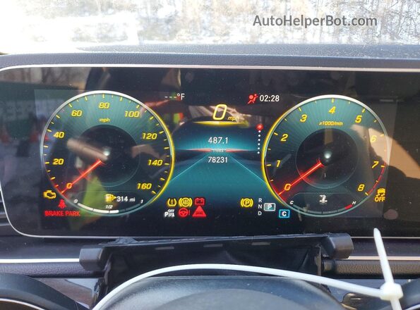 4JGFB4KB8NA829101 2022 MERCEDES-BENZ GLE Blue Widok zestawu wskaźników