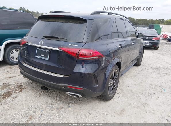4JGFB4KBXNA798174 2022 MERCEDES-BENZ GLE 350 Dark Blue Rear right
