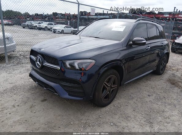 4JGFB4KBXNA798174 2022 MERCEDES-BENZ GLE 350 Dark Blue Front left
