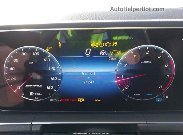 4JGFD6BB0RB195451 2024 MERCEDES-BENZ AMG GLE 53 COUPE Gray უკანა სავარძლების ხედი