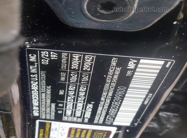 4JGFD6BB3SB399800 2025 MERCEDES-BENZ GLE Black Панорамний вид салону 360°