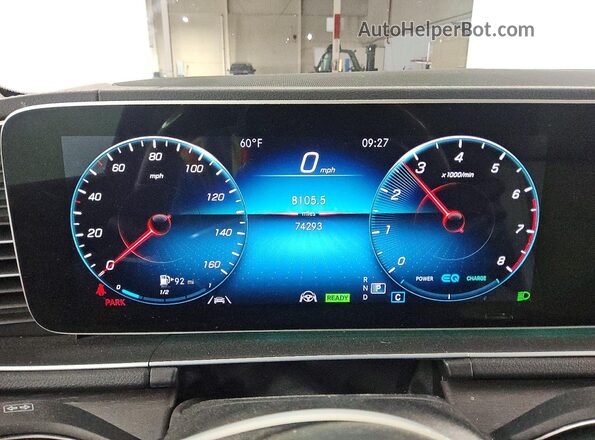 4JGFF5KE4MA432780 2021 MERCEDES-BENZ GLS Green Instrument cluster view
