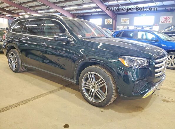 4JGFF5KEXRB076563 2024 MERCEDES-BENZ GLS Зеленый Передняя правая четверть