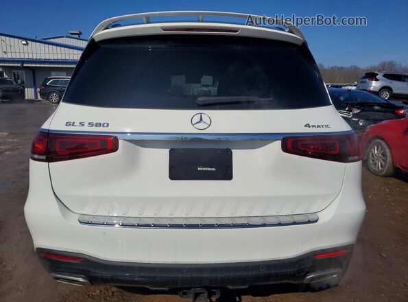 4JGFF8GE2MA487612 2021 MERCEDES-BENZ GLS White Вид ззаду