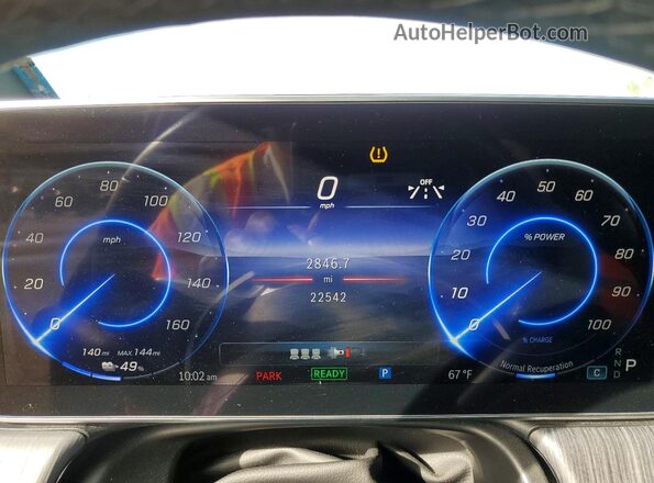 4JGGM1CB7PA035592 2023 MERCEDES-BENZ EQE Black Widok zestawu wskaźników