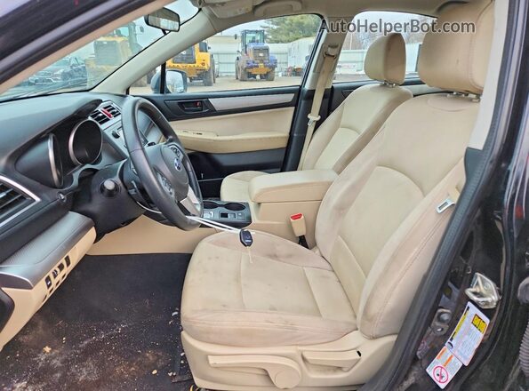 4S3BNAA68G3048390 2016 SUBARU LEGACY Черный Вид салона спереди