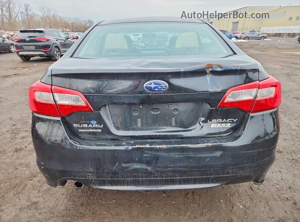 4S3BNAA68G3048390 2016 SUBARU LEGACY Черный Вид сзади