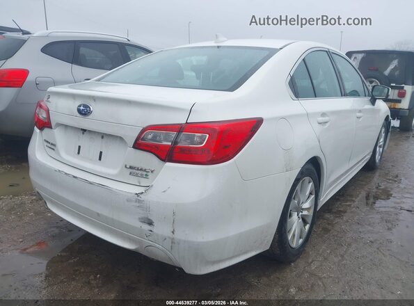4S3BNAC60H3050682 2017 SUBARU LEGACY White Задня права чверть