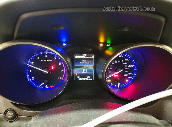 4S3BNAC60H3068843 2017 SUBARU LEGACY Blue Вид щитка приладів