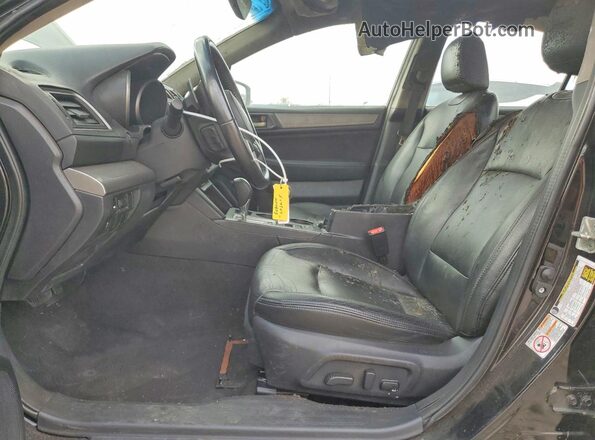 4S3BNAC66H3065140 2017 SUBARU LEGACY Black Вид салону спереду