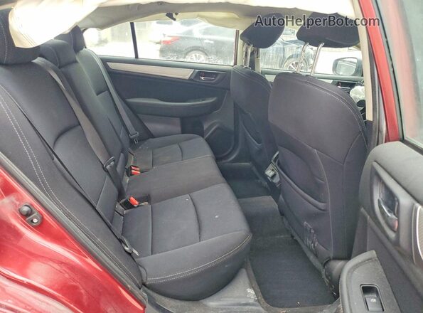 4S3BNAF69K3039165 2019 SUBARU LEGACY Maroon Vista de los asientos traseros