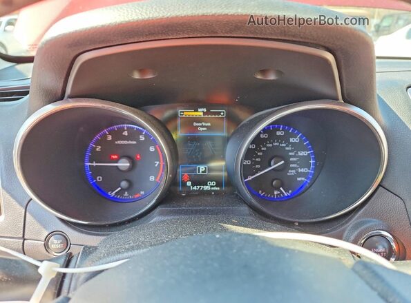 4S3BNAN6XH3044918 2017 SUBARU LEGACY Red Widok zestawu wskaźników