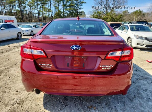 4S3BNAN6XH3044918 2017 SUBARU LEGACY Red Widok z tyłu