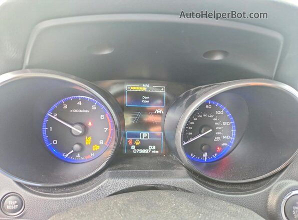 4S3BNAR62K3028844 2019 SUBARU LEGACY Black Instrument cluster view