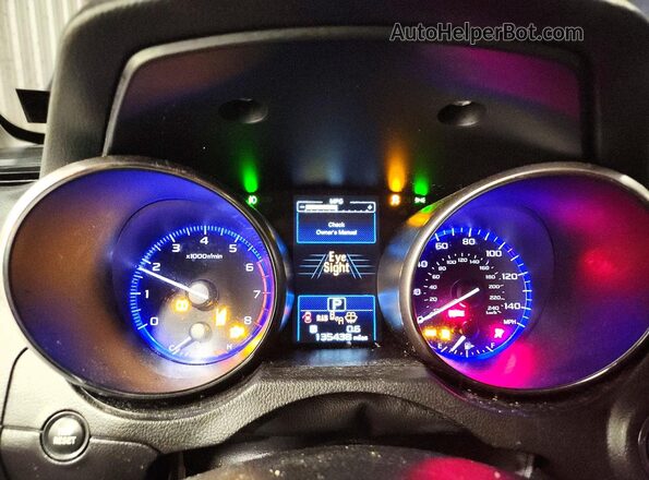 4S3BNAS68H3037115 2017 SUBARU LEGACY Blue Սարքավորումների վահանակի տեսք