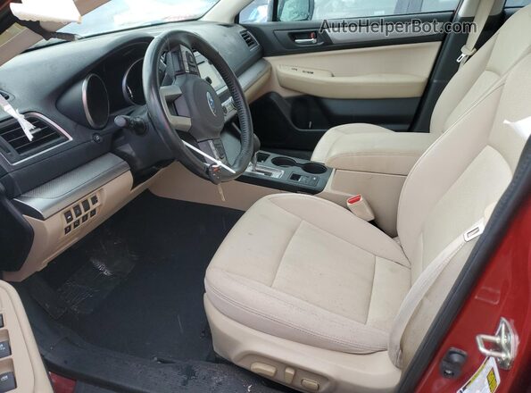 4S3BNBF6XG3033422 2016 SUBARU LEGACY Maroon Widok wnętrza z przodu