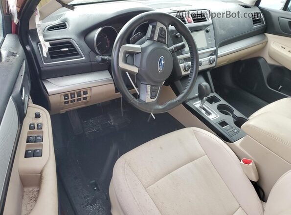 4S3BNBF6XG3033422 2016 SUBARU LEGACY Maroon Widok deski rozdzielczej
