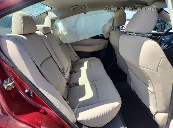 4S3BNBF6XG3033422 2016 SUBARU LEGACY Maroon Widok tylnych siedzeń