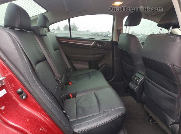 4S3BNEN62K3012589 2019 SUBARU LEGACY Red Հետևի նստատեղերի տեսք