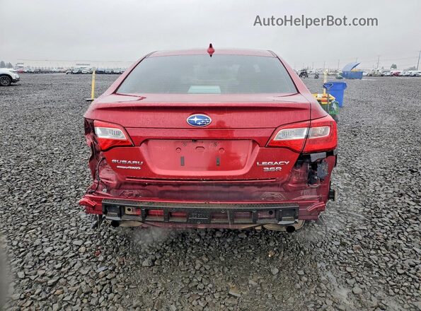 4S3BNEN62K3012589 2019 SUBARU LEGACY Red Հետևի տեսք