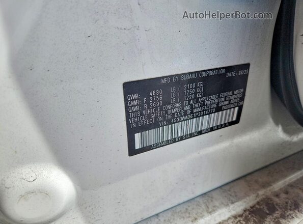 4S3BWAD61P3014770 2023 SUBARU LEGACY Белый Вид подкапотного пространства