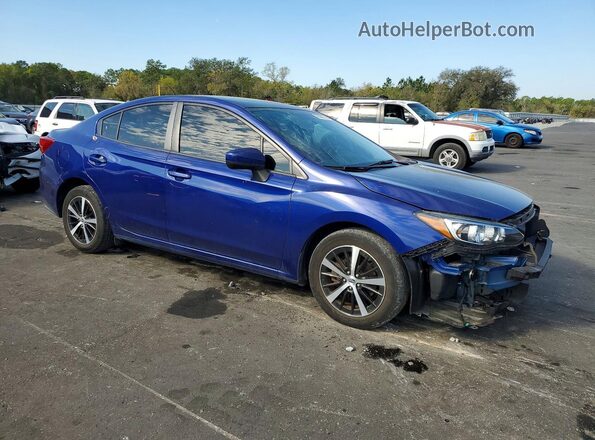 4S3GKAD64N3602709 2022 SUBARU IMPREZA Blue Delantero derecho