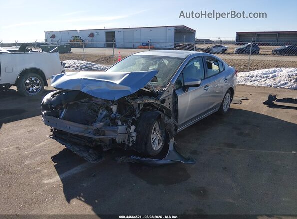 4S3GKAD68H3601728 2017 SUBARU IMPREZA Серебряный Передняя левая четверть