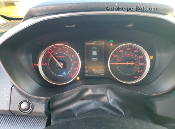 4S3GKAL6XJ3621275 2018 SUBARU IMPREZA Белый Вид щитка приборов
