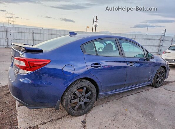 4S3GKAM67J3611477 2018 SUBARU IMPREZA Blue Tył prawy