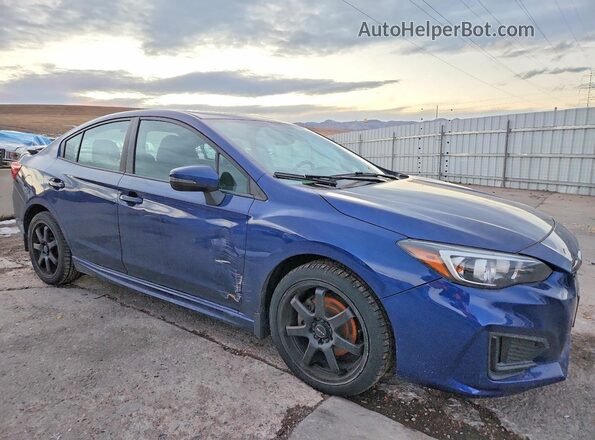 4S3GKAM67J3611477 2018 SUBARU IMPREZA Blue Przód prawy