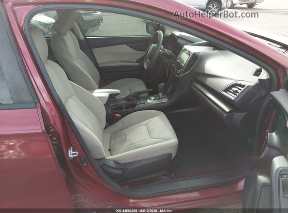 4S3GKAV60N3601474 2022 SUBARU IMPREZA Red Vista interior delantera