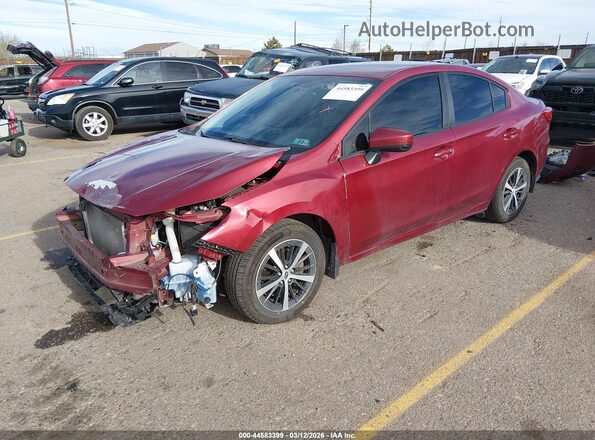 4S3GKAV60N3601474 2022 SUBARU IMPREZA Red Vista tres cuartos delantera izquierda