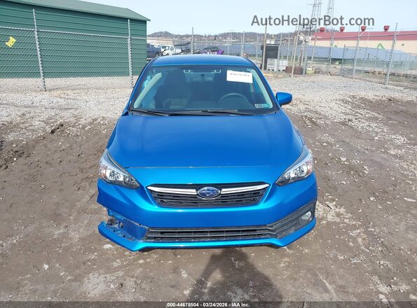 4S3GKAV65L3607171 2020 SUBARU IMPREZA Blue Widok zestawu wskaźników
