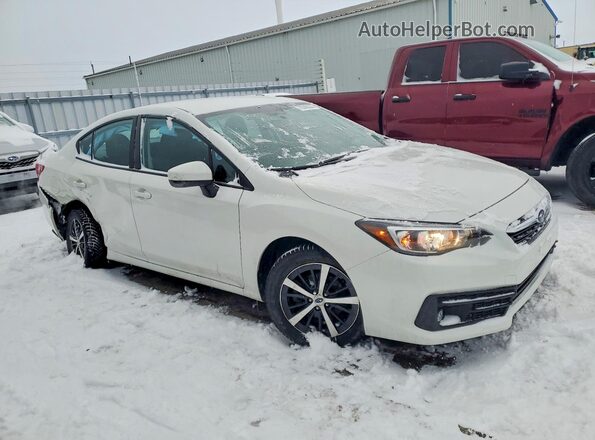 4S3GKAV68M3601348 2021 SUBARU IMPREZA Белый Передняя правая четверть