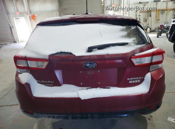 4S3GTAA67H3744641 2017 SUBARU IMPREZA Red Հետևի տեսք