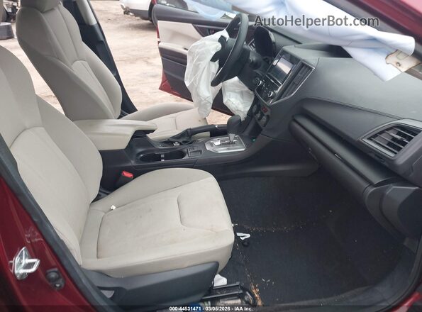4S3GTAB60P3711252 2023 SUBARU IMPREZA Maroon Front interior view