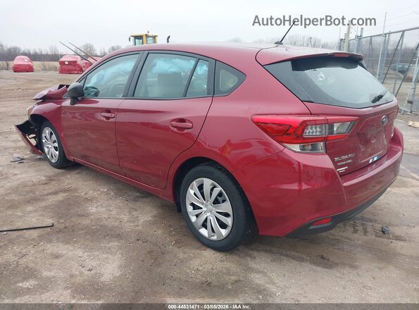 4S3GTAB60P3711252 2023 SUBARU IMPREZA Maroon Rear left