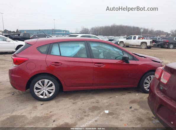 4S3GTAB60P3711252 2023 SUBARU IMPREZA Maroon Rear interior view
