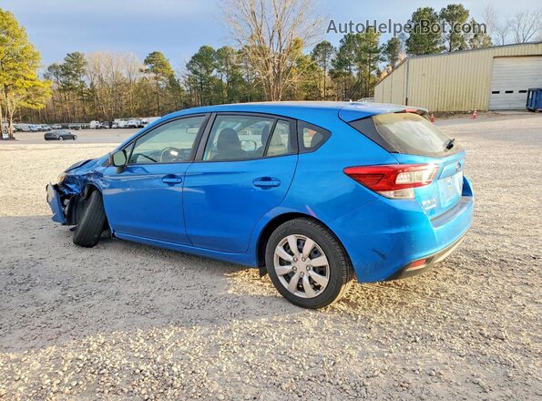 4S3GTAB67M3705699 2021 SUBARU IMPREZA Синий Задняя левая четверть