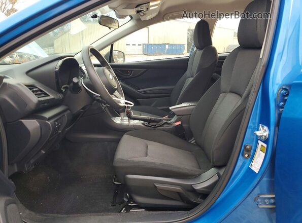 4S3GTAB67M3705699 2021 SUBARU IMPREZA Синий Вид салона спереди