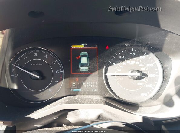 4S3GTAD62K3741472 2019 SUBARU IMPREZA White უკანა სავარძლების ხედი