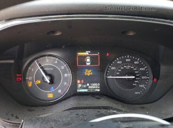 4S3GTAD62N3729228 2022 SUBARU IMPREZA Gray Widok zestawu wskaźników