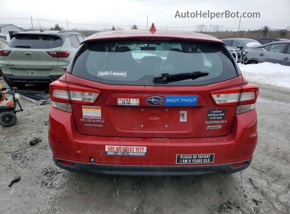 4S3GTAM65K3706005 2019 SUBARU IMPREZA Red 